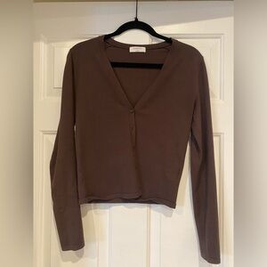 Aritzia v neck cardigan